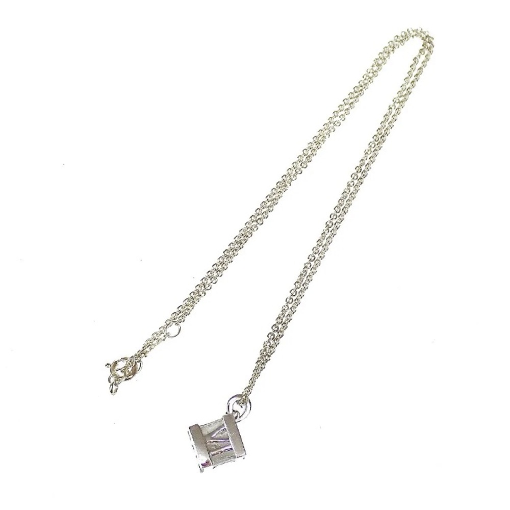 Authentic Vintage Tiffany & Co. Atlas Cube Chain Necklace Pendant - Picture 4 of 9